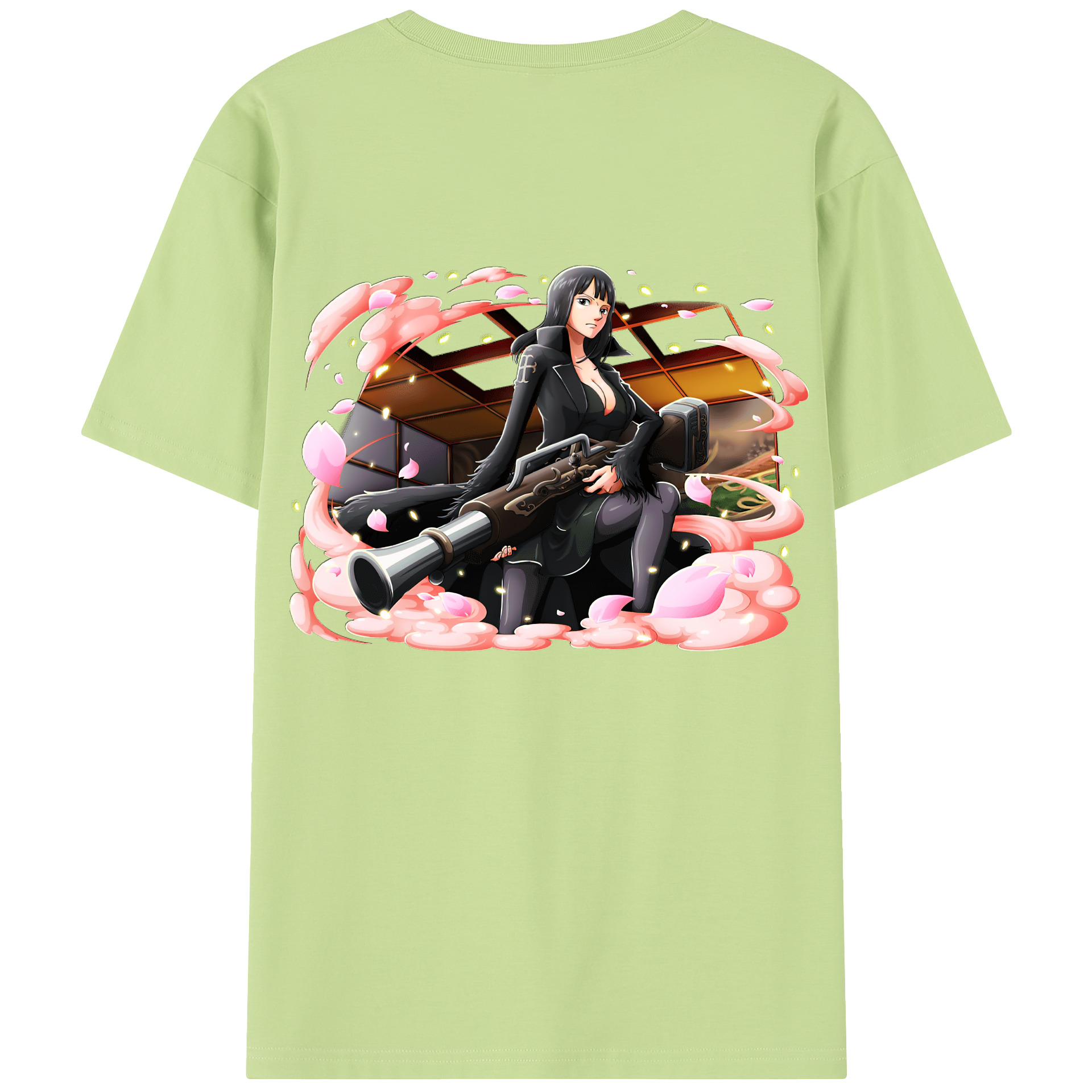 ワンピース ニコ・ロビン ONE PIECE Nico Robin 綿100％半袖Tシャツ（背面プリント）